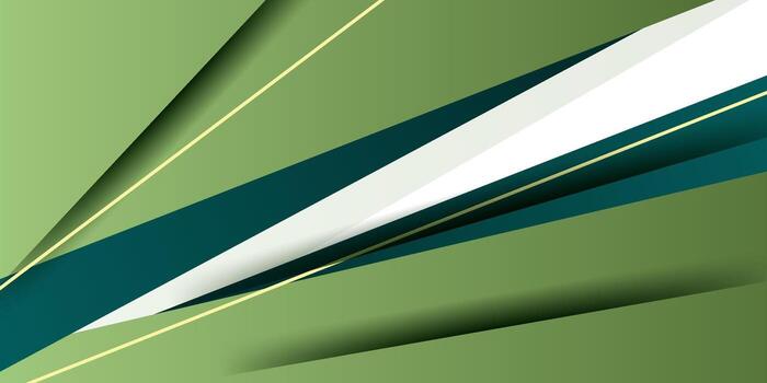 Abstract green geometric background. Overlapping square paper cut pattern design. eps10 vector