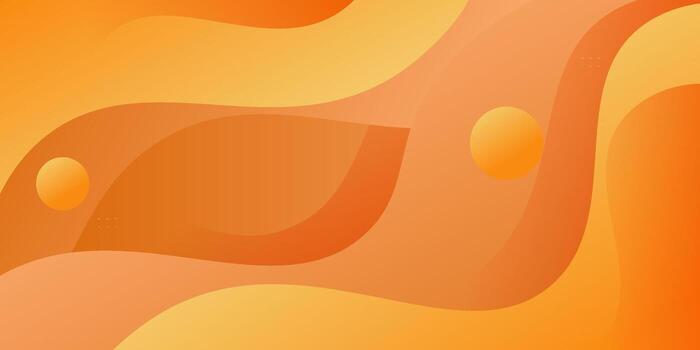 Abstract orange fluid waves on a simple patterned background. Elegant and trendy banner design. EPS10. vector