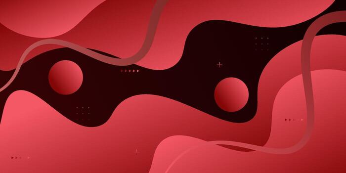 resumen minimalista rojo ola antecedentes. de moda formas, fluido patrones, diseño elementos. frio bandera antecedentes. eps10 vector