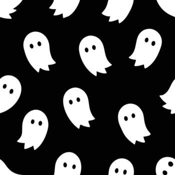 fantasma modelo en sin costura repitiendo gráfico Arte vector