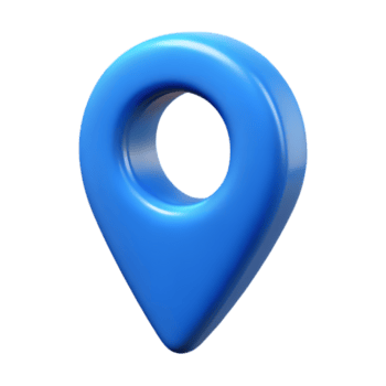 sólido azul 3d localização PIN ícone - aterrado navegação e espacial marcador png