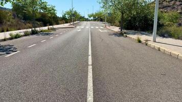 a street with no cars on video