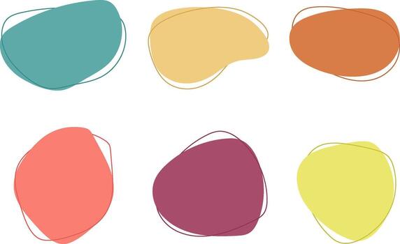 conjunto de resumen irregular forma diseño vector