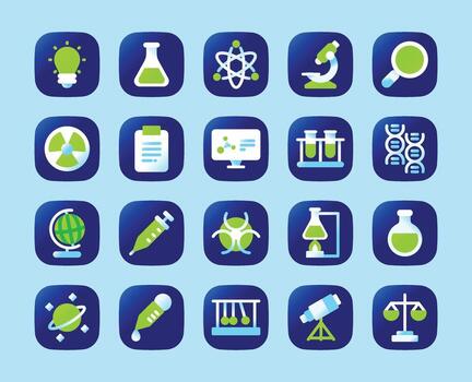 Science, Physics, and Chemistry Gradient Icon for Website and Application Design. vector