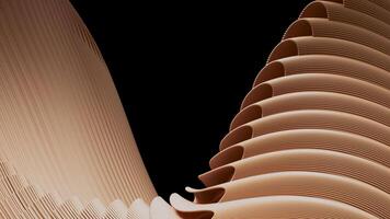 3d animação do suave linhas formando a intrincado padronizar este preenche a quadro. video