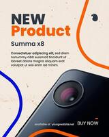 Samrtphone Product Launch Tech on Summer Instagram Post template
