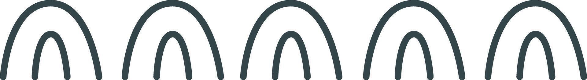 Waves Lined Pattern vector