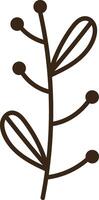 Berries Branch Lined vector