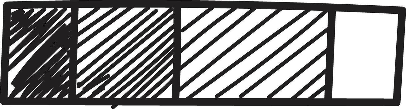 Rectangle Chart Doodle vector