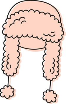Winter Hat Lined vector