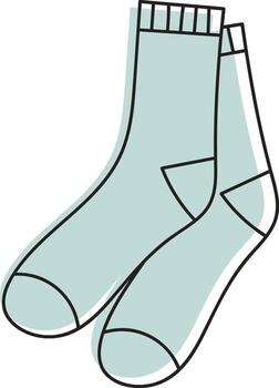 calcetines ropa forrado vector