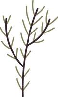 Floral Branch Icon Flat Illustration Icon vector