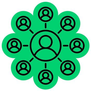 Group Hierarchy Icon vector