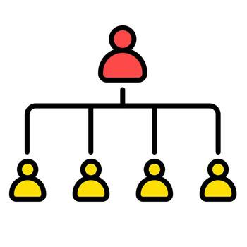 Workforce Structure Icon vector