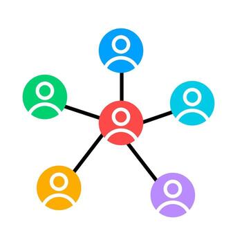 Hierarchy Tree Icon vector