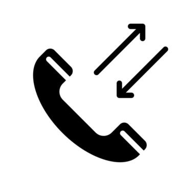 llamada operador icono vector