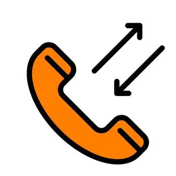 llamada cola icono vector