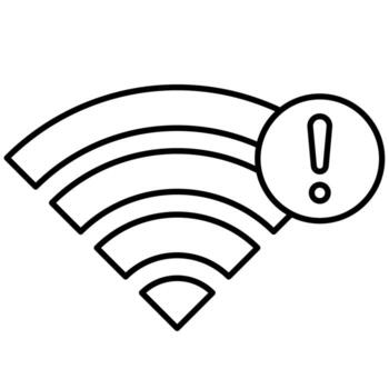 Signal Error Icon vector
