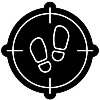 Forensic Icon solid vector