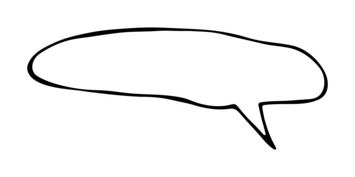 nineteen Hand drawn speech bubble Blank empty message box Textbox frame for banners, price tags, stickers, design vector