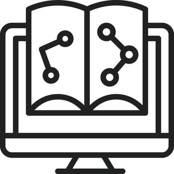 formación datos icono vector