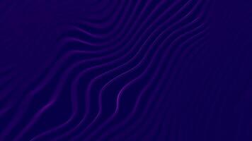 animerad bakgrund terar slät lila Vinka rader formning en strömmande abstrakt mönster, idealisk för modern tech eller branding bilder. video