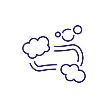 Soap Minimalistic Thin Icon for Web and Graphic Design, Apps, Banners, Social Network and Cards vector