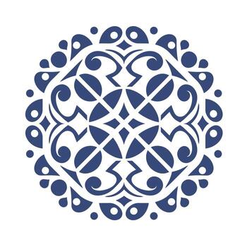 intrincado sueco dala geométrico cuadrícula Arte presentando negrita patrones y vibrante formas vector