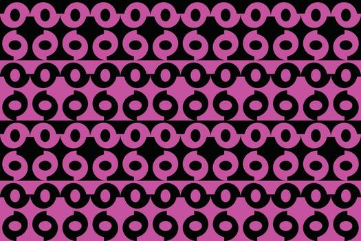 A pink and black background with a pattern of circles vector