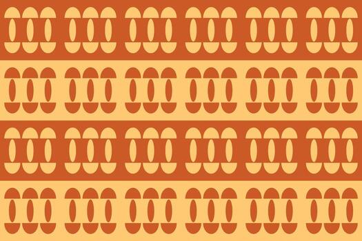 A pattern with orange and yellow shapes on it vector