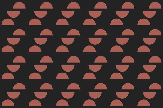 A black and red pattern with circles vector