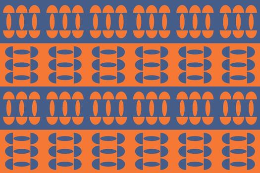 un azul y naranja modelo con un grande número de líneas vector