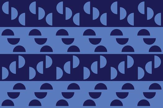 A blue and black pattern with a large number of shapes vector