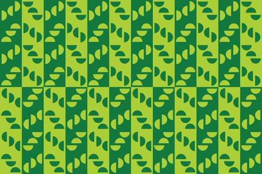 un verde y amarillo modelo con un geométrico diseño vector