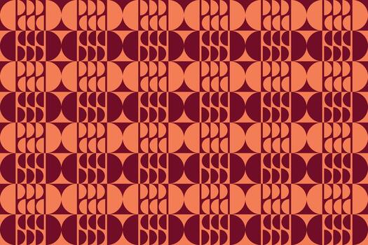 A red and orange pattern with wavy lines vector