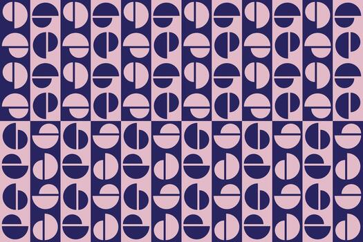 A pattern with circles and lines on a purple background vector