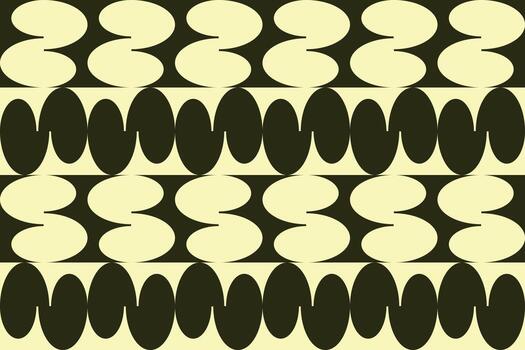 A black and yellow pattern with a large number of circles vector