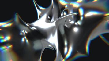 design av cyber kromtyp trogen y2k looping design element bakgrund video