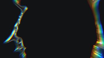 Projeto do galáctico tipo cromado futurista ano 2000 looping Projeto elemento fundo video