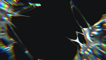 design av abstrakt kromtyp trogen y2k looping design element bakgrund video