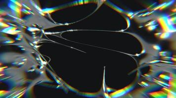 design av prismatisk kromtyp trogen y2k looping design element bakgrund video