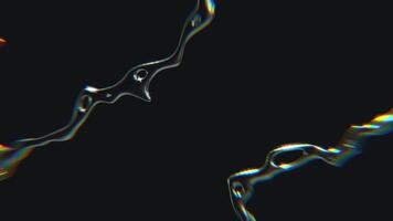 design av skimrande kromtyp trogen y2k looping design element bakgrund video