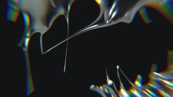 design av overkligt kromtyp trogen y2k looping design element bakgrund video