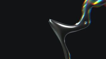 design di cromo cromotipo futuristico y2k looping design elemento sfondo video