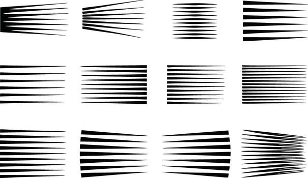 resumen velocidad línea efectos y movimiento gráficos aislado en blanco antecedentes vector