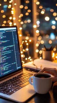 Developer installing Python libraries with pip in a terminal alongside a Jupyter Notebook data cleaning pipeline. Data scientist photo