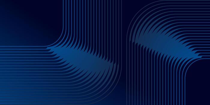 Dynamic abstract background with flowing blue lines and a dark gradient, perfect for technology, data, or modern design projects. vector