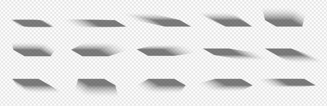 Realistic paper form with mockup shadow and corner detail. frame with soft surface gradient and line effect. Clean visual for template, cube or sticker display. vector