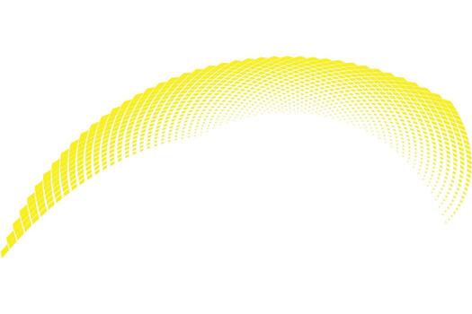 sencillo amarillo color pequeño cuadrado trama de semitonos ondulado modelo curvo amarillo resumen forma con puntos vector