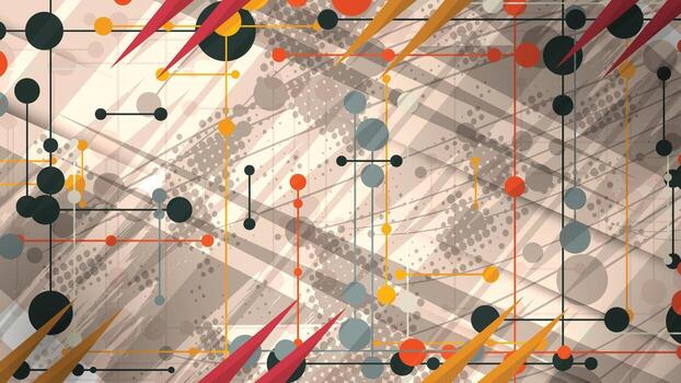 futurista circuito conexión resumen antecedentes vector